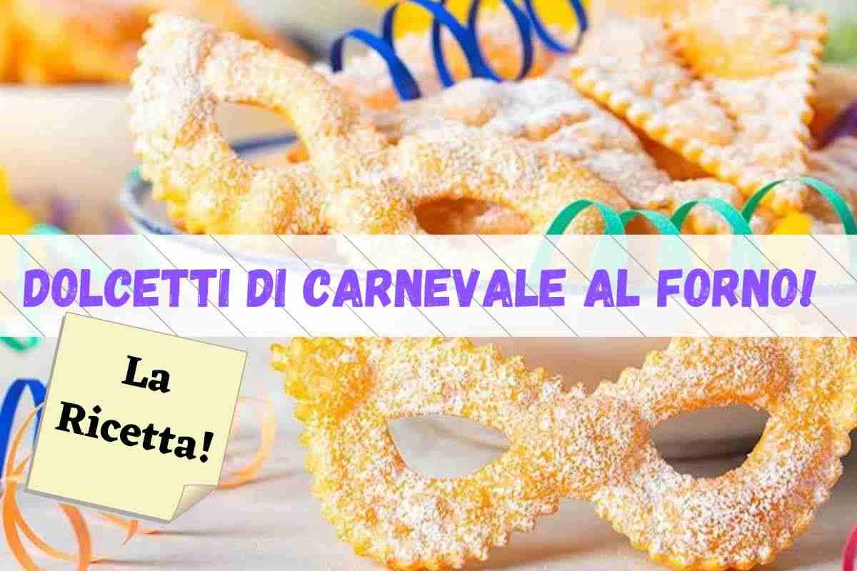 tipici dolcetti di Carnevale fatti al forno